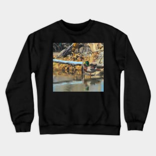 Mallard illustration Crewneck Sweatshirt